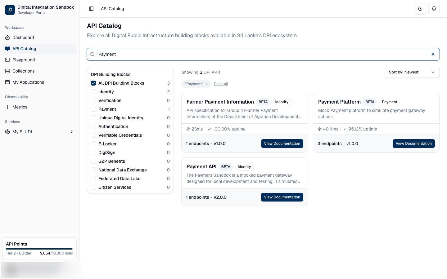 Search for APIs